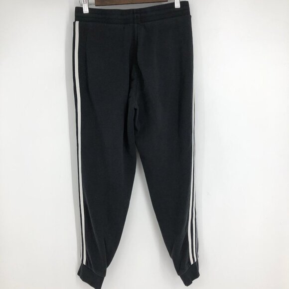 Adidas Junior's black essentials 3 stripes jogger pants size M - Picture 4 of 16